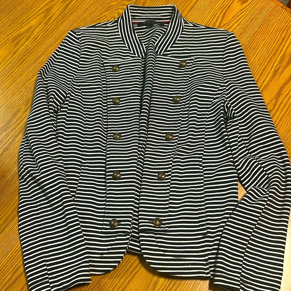 Tommy Hilfiger cropped knit blazer. Medium.